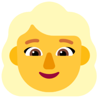 👱‍♀️ Woman: Blond Hair Emoji