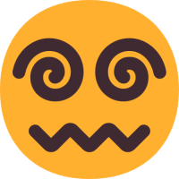 😵‍💫 Face with Spiral Eyes Emoji