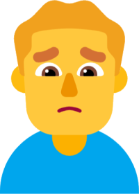🙍‍♂️ Man Frowning Emoji