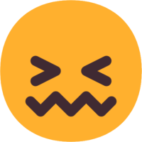 😖 Confounded Face Emoji