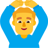 🙆‍♂️ Man Gesturing OK Emoji