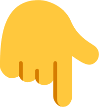 👇 Backhand Index Pointing Down Emoji