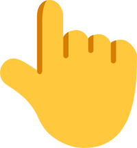 👆 Backhand Index Pointing Up Emoji