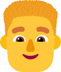 👨‍🦱 Man with Curly Hair Emoji