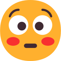 😳 Flushed Face Emoji