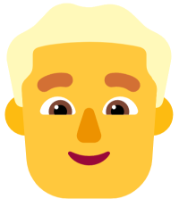 👱‍♂️ Man: Blond Hair Emoji