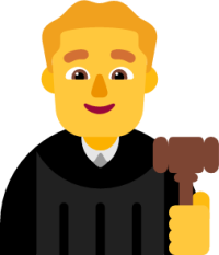 👨‍⚖️ Man Judge Emoji