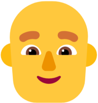👨‍🦲 Man: Bald Emoji