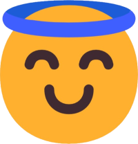 😇 Smiling Face with Halo Emoji