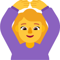 🙆‍♀️ Woman Gesturing OK Emoji