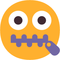 🤐 Zipper-Mouth Face Emoji